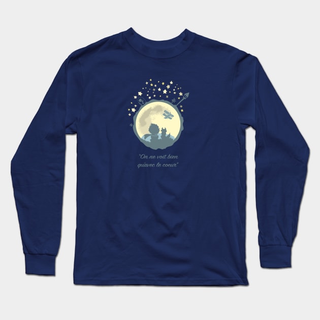 The Prince, The Fox & The Moon Long Sleeve T-Shirt by Chez_Kev